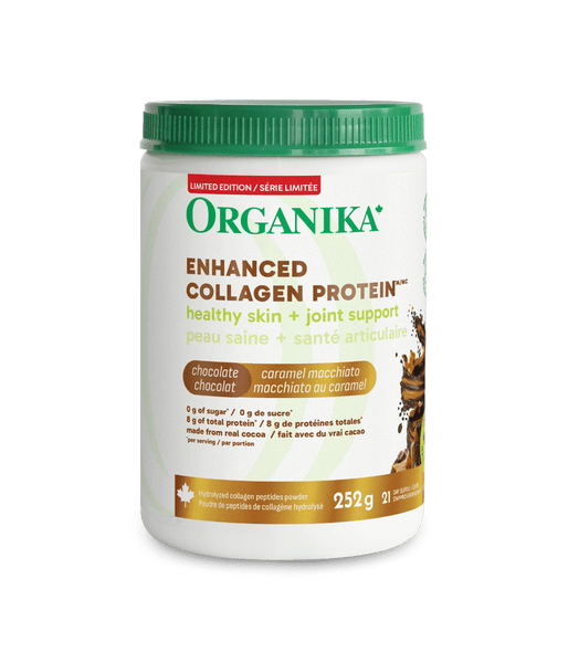Dark Chocolate Caramel Macchiato Enhanced Collagen Protein - Dark Chocolate Caramel Macchiato - Organika Health Products