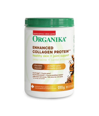 Dark Chocolate Pumpkin Spice Enhanced Collagen Protein