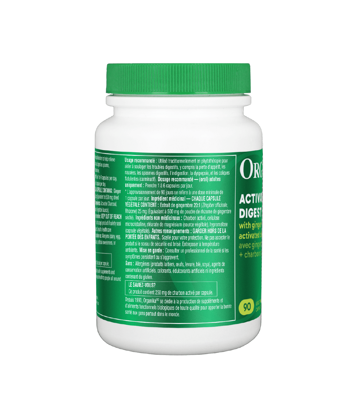 Digest Relief - 90 vcaps - Organika Health Products