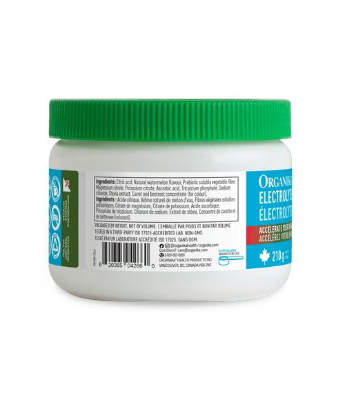 Electrolytes 60 Servings - Watermelon - 210 g (60 Servings) - Organika Health Products