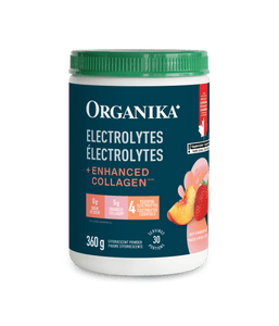 Electrolytes + Enhanced Collagen - Juicy Strawberry Peach 360 g - Juicy Strawberry Peach - Organika Health Products