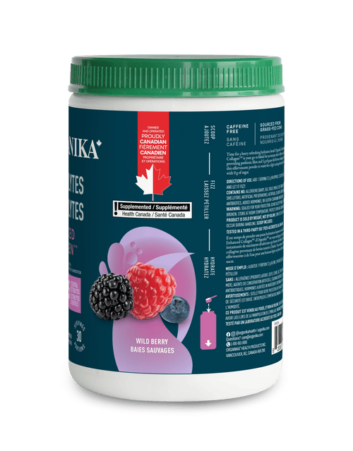 Electrolytes + Enhanced Collagen - Wild Berry - Wild Berry - Organika Health Products