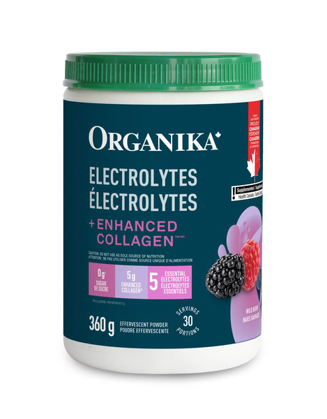 Electrolytes + Enhanced Collagen - Wild Berry - Wild Berry - Organika Health Products