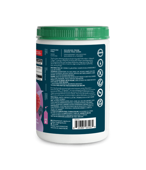 Electrolytes + Enhanced Collagen - Wild Berry - Wild Berry - Organika Health Products