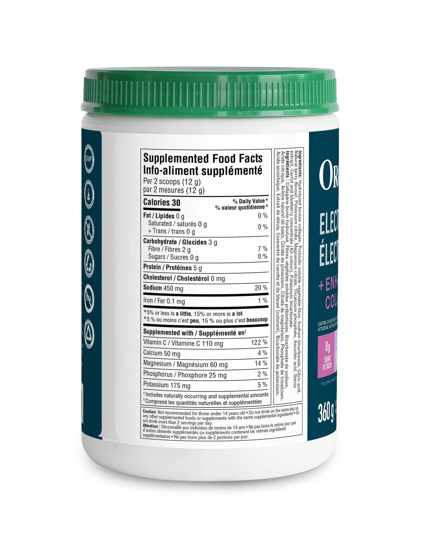 Electrolytes + Enhanced Collagen - Wild Berry - Wild Berry - Organika Health Products