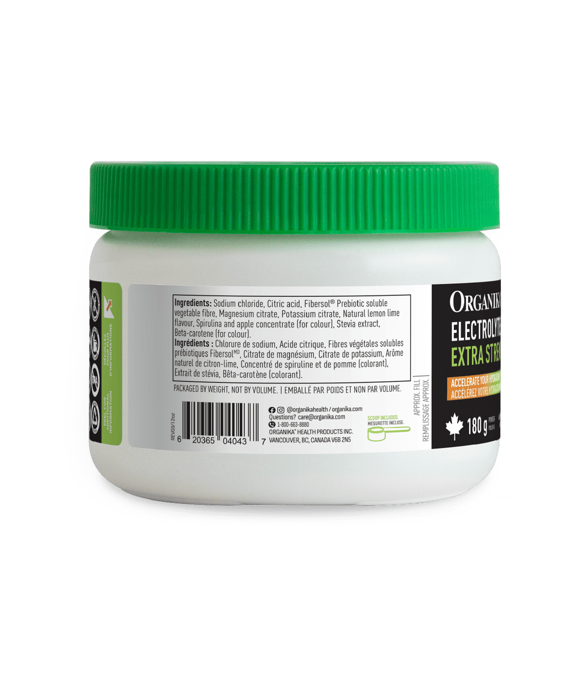 Electrolytes Extra Strength - Unflavoured - Organika Health Products