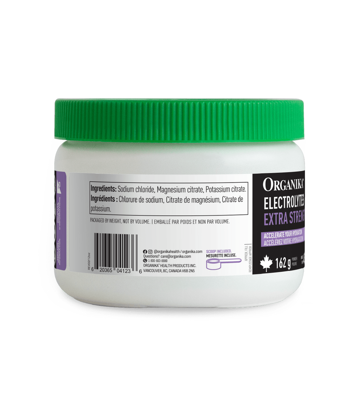 Electrolytes Extra Strength - Unflavoured - Organika Health Products