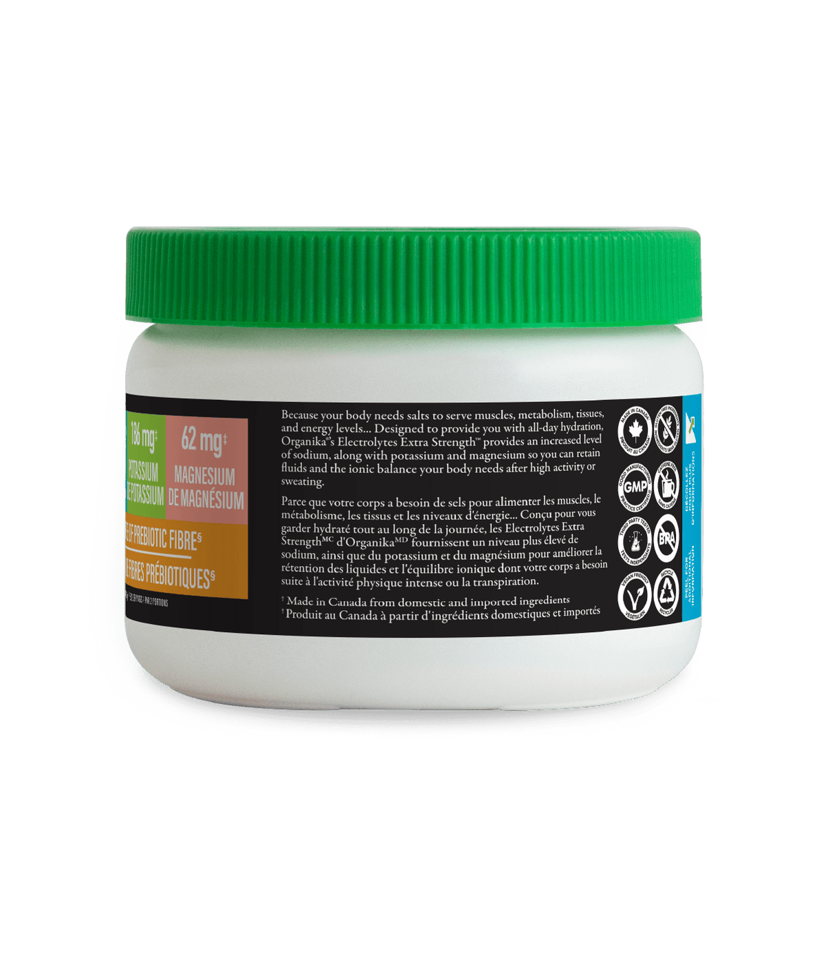Electrolytes Extra Strength - Unflavoured - Organika Health Products