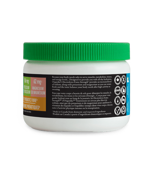 Electrolytes Extra Strength - Unflavoured - Organika Health Products