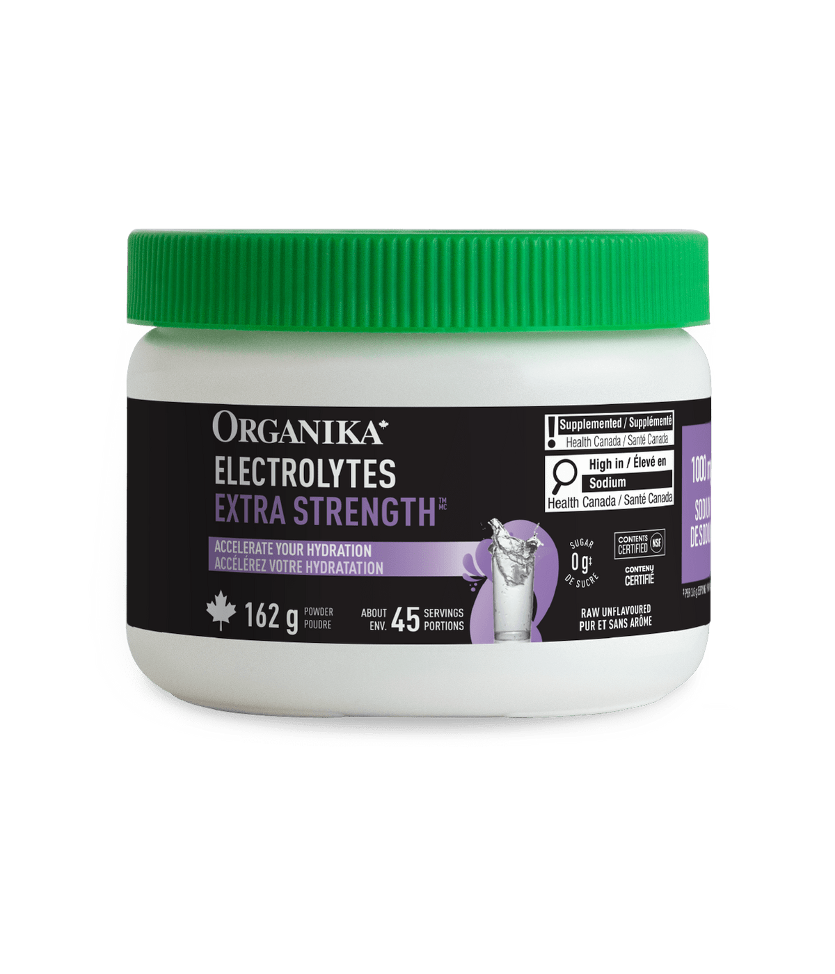 Electrolytes Extra Strength - Unflavoured - Organika Health Products