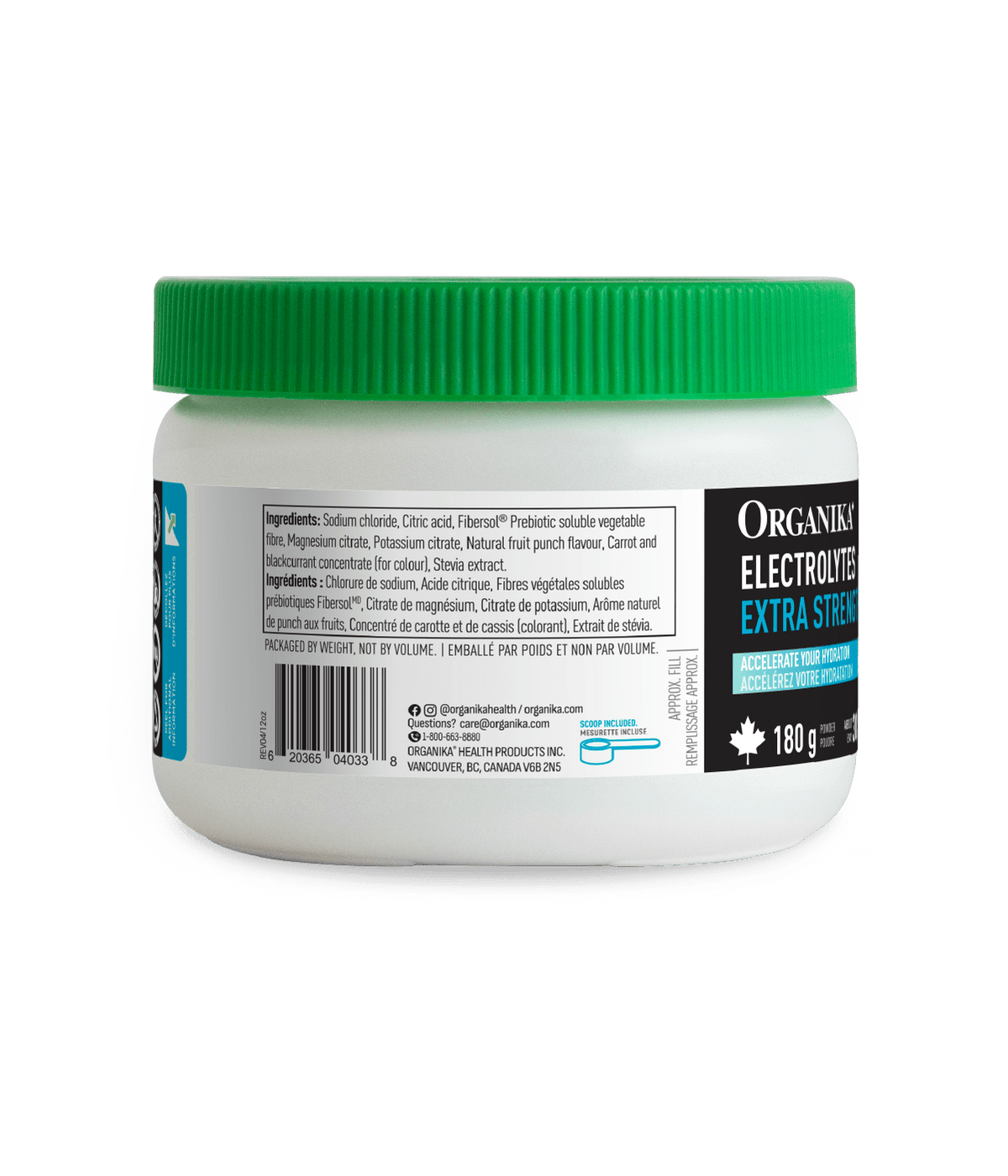 Electrolytes Extra Strength - Unflavoured - Organika Health Products