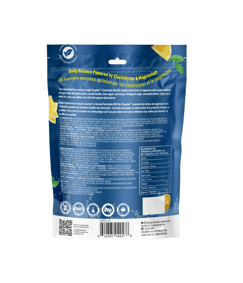 Electrolytes Mg MAX - 30 Pack - Organika Health Products