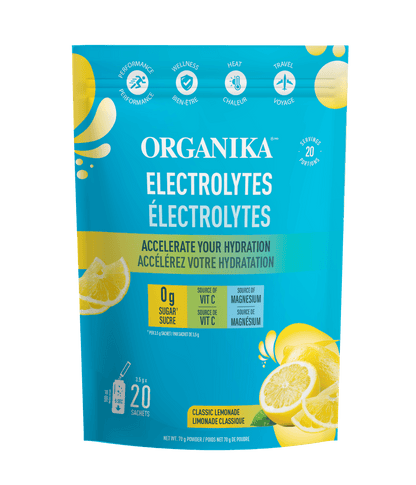 Electrolytes Sachets - Classic Lemonade - Organika Health Products