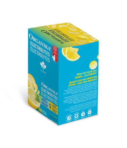Electrolytes Sachets - Classic Lemonade - Box (25 Pack) - Organika Health Products