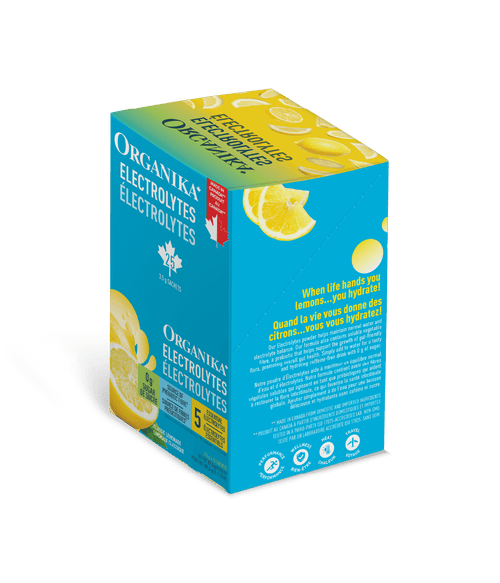 Electrolytes Sachets - Classic Lemonade - Box (25 Pack) - Organika Health Products