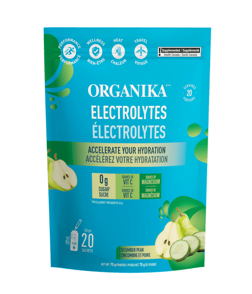 Electrolytes Sachets - Cucumber Pear - Organika Health Products