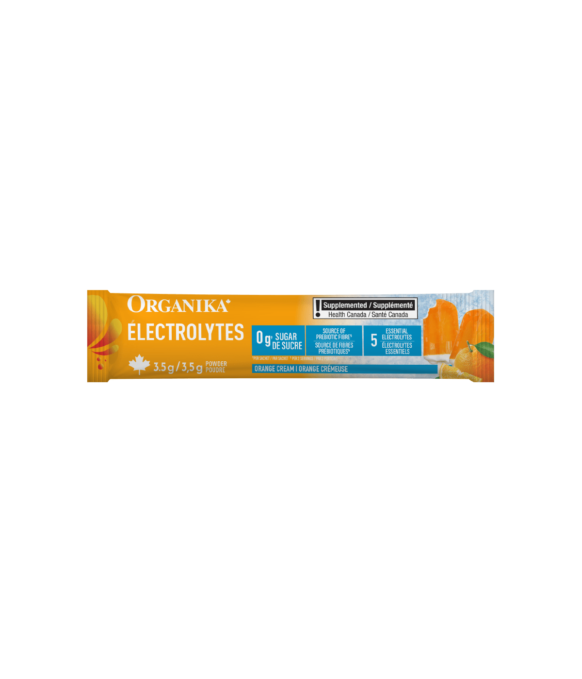 Electrolytes Sachets - Orange Cream - 20 Pack - Organika Health Products