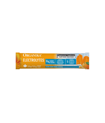 Electrolytes Sachets - Orange Cream - 20 Pack - Organika Health Products