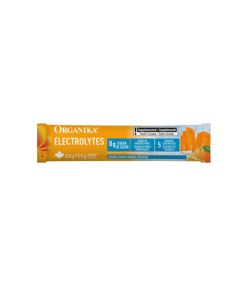 Electrolytes Sachets - Orange Cream - 20 Pack - Organika Health Products