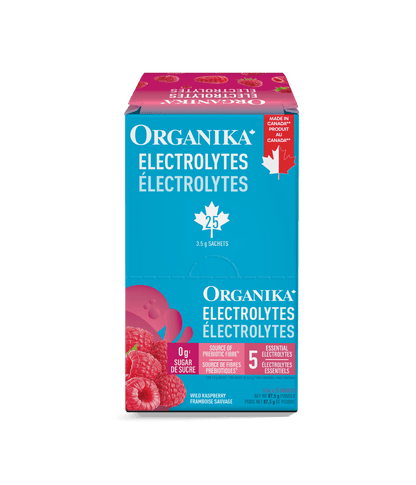 Electrolytes Sachets - Wild Raspberry - Organika Health Products