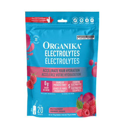 Electrolytes Sachets - Wild Raspberry - Organika Health Products