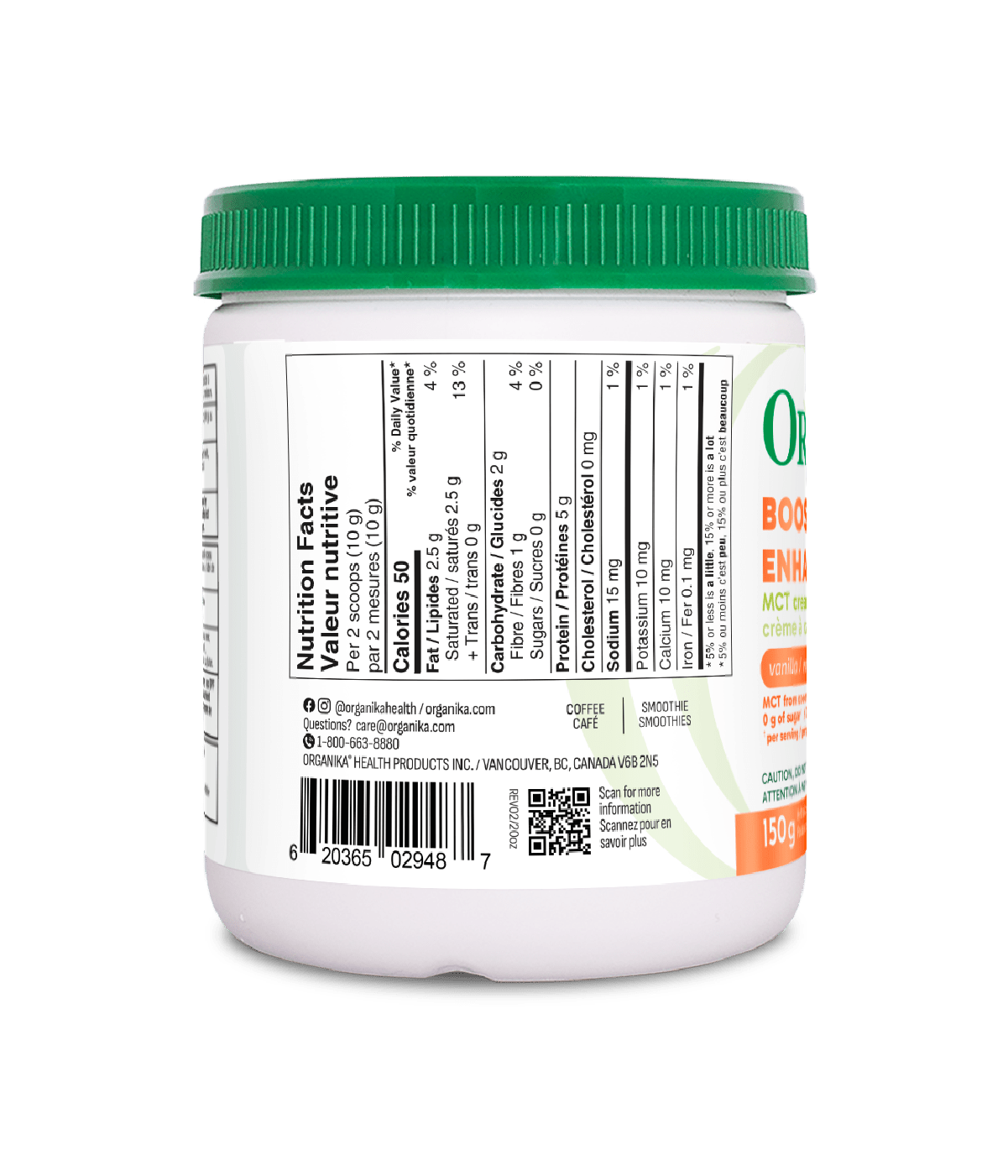 Enhanced Collagen Boost - Vanilla - Organika Health Products