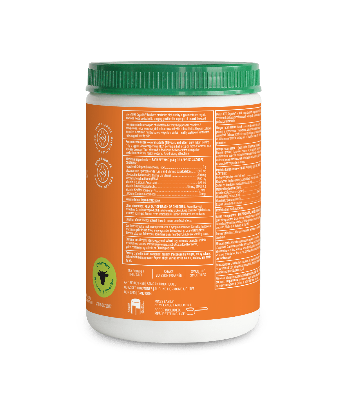 Enhanced Collagen Protein Bone & Joint - 280 g - Organika Health Products