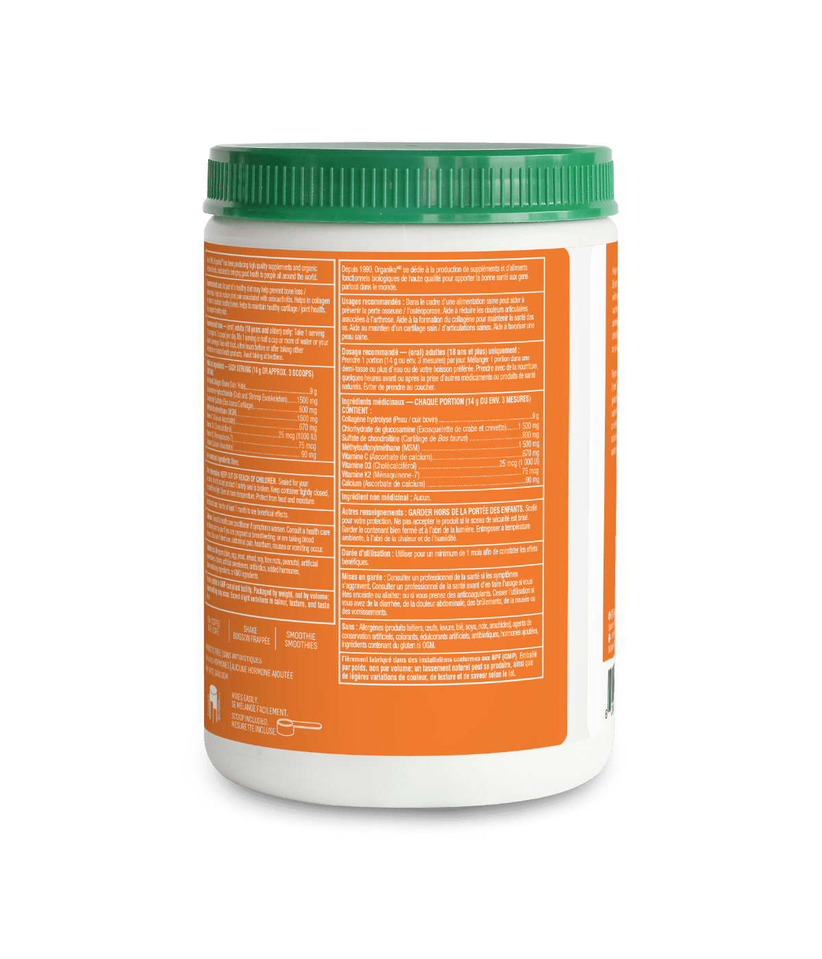 Enhanced Collagen Protein Bone & Joint - 280 g - Organika Health Products