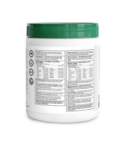 Enhanced Collagen Protein Chocolate - 504 g - Organika Health Products