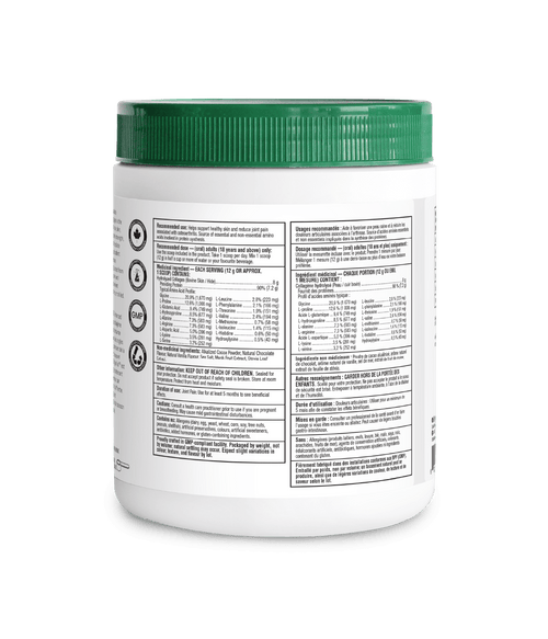 Enhanced Collagen Protein Chocolate - 504 g - Organika Health Products