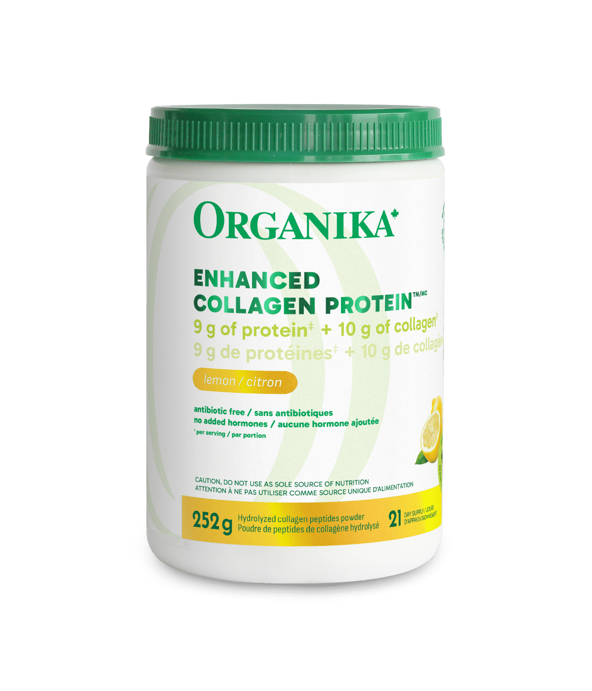 Enhanced Collagen Protein Lemon - Lemon - Organika Health Products