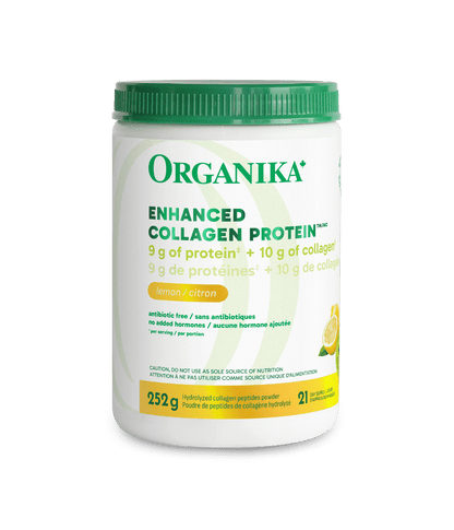 Enhanced Collagen Protein Lemon - Lemon - Organika Health Products