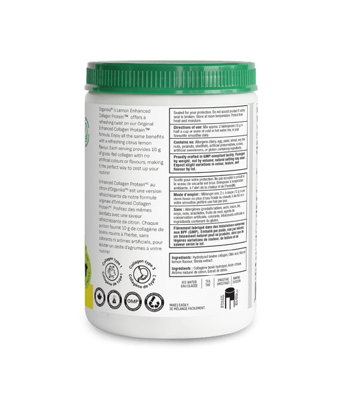 Enhanced Collagen Protein Lemon - Lemon - Organika Health Products