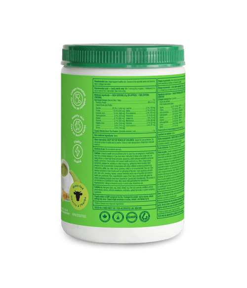Enhanced Collagen Protein Matcha - 250 g - Organika Health Products