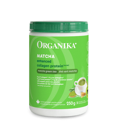 Enhanced Collagen Protein Matcha - 250 g - Organika Health Products