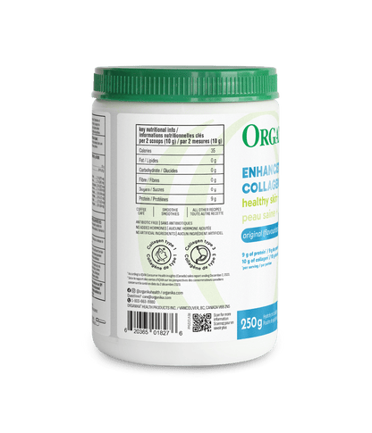 Enhanced Collagen Protein Original - 250 g - Organika Health Products