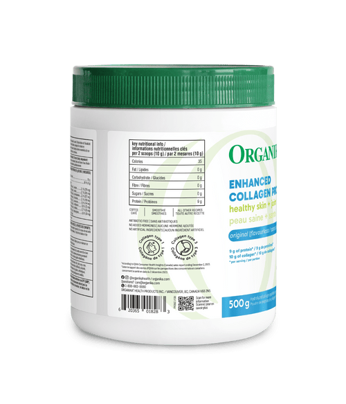 Enhanced Collagen Protein Original - 500 g - Organika Health Products