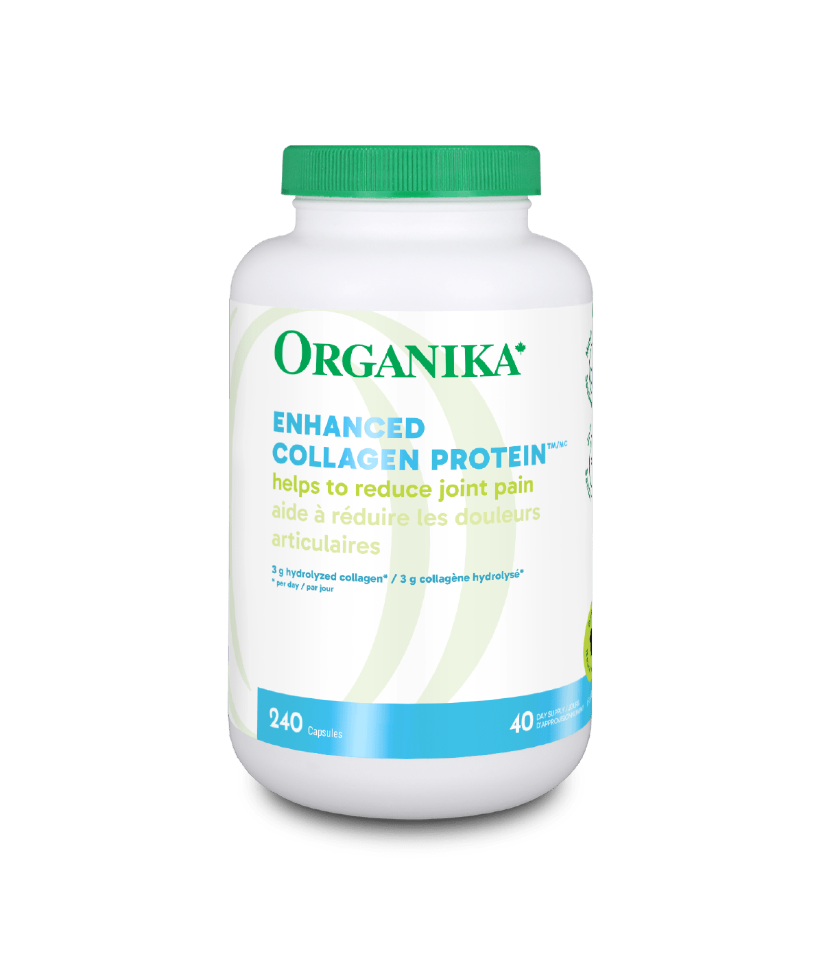 Enhanced Collagen Protein Original Capsules - 240 Capsules - Organika Health Products
