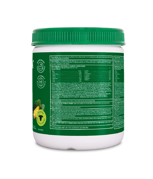 Enhanced Collagen Protein Power Greens with Probiotics - Pineapple Punch - Organika Health Products
