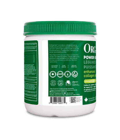 Enhanced Collagen Protein Power Greens with Probiotics - Pineapple Punch - Organika Health Products
