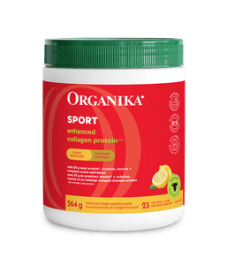 Enhanced Collagen Protein Sport - Classic Lemonade - 564 g - Organika Health Products