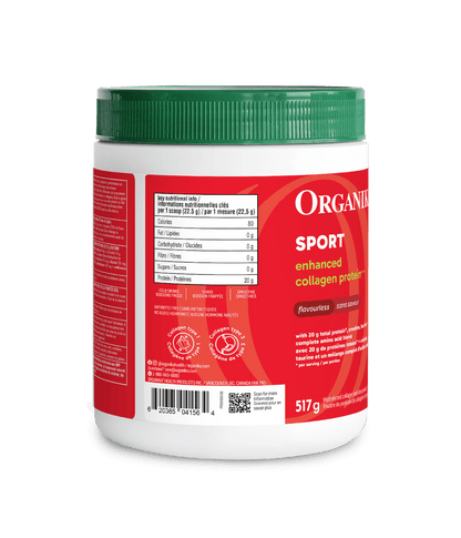 Enhanced Collagen Protein Sport - Flavourless - Organika Health Products