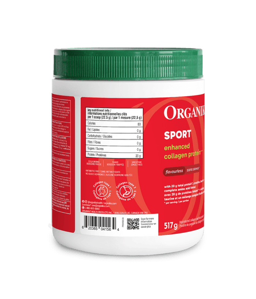 Enhanced Collagen Protein Sport - Flavourless - Organika Health Products