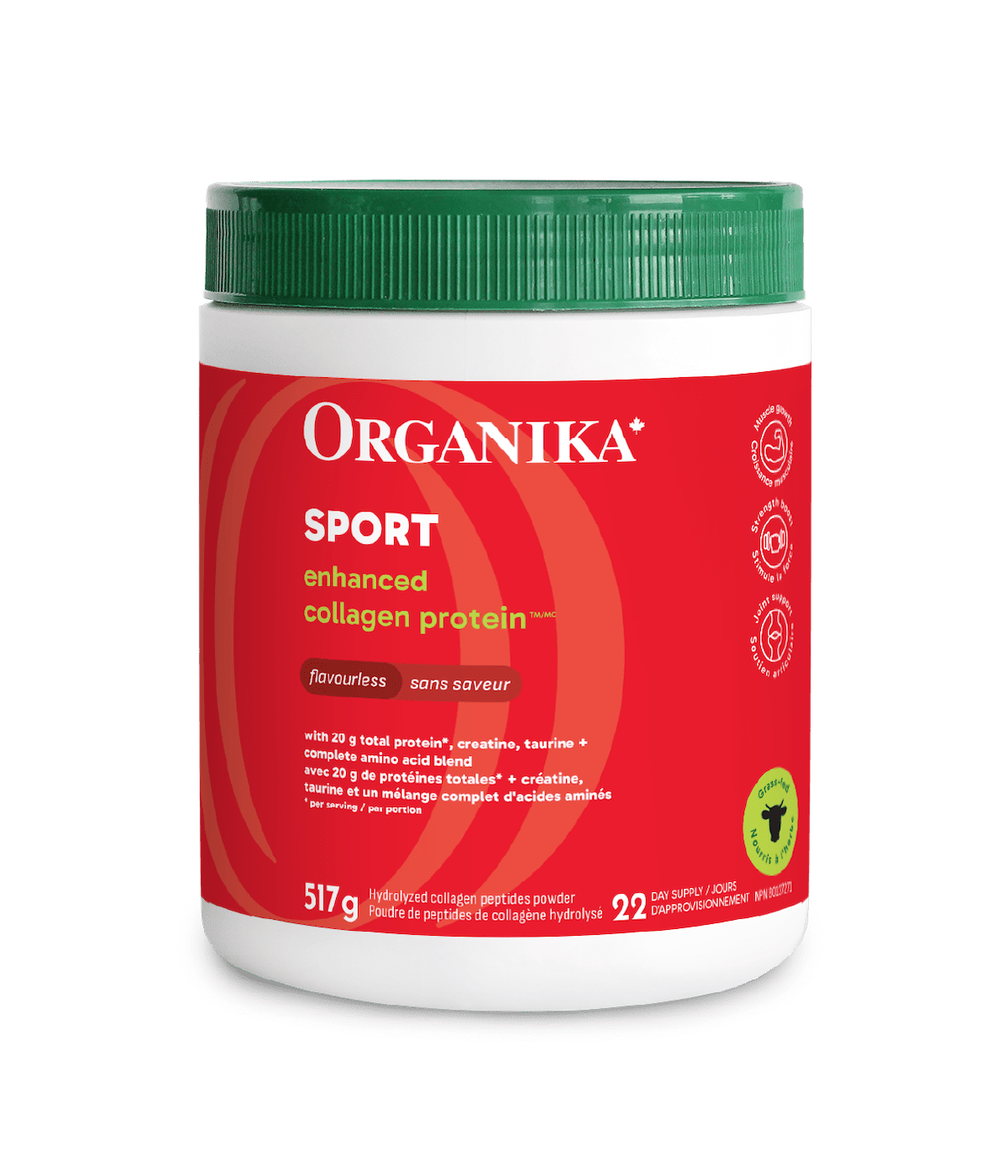 Enhanced Collagen Protein Sport - Flavourless - Organika Health Products