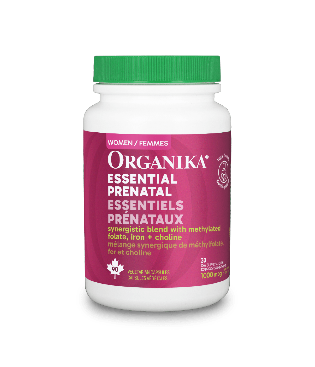 Essential Prenatal - 90 Vegetarian capsules - Organika Health Products
