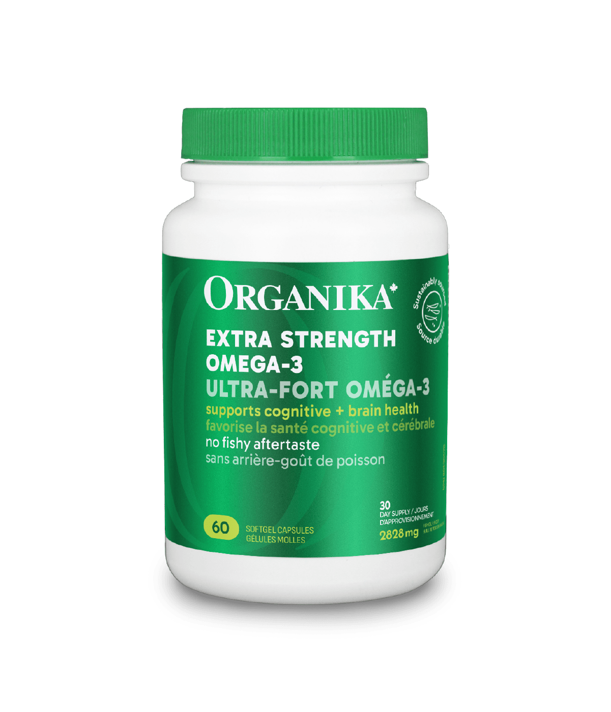 Extra Strength Omega - 3 - 60 Vcaps - Organika Health Products