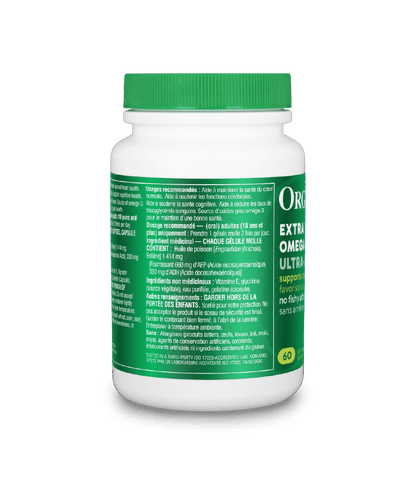 Extra Strength Omega - 3 - 60 Vcaps - Organika Health Products