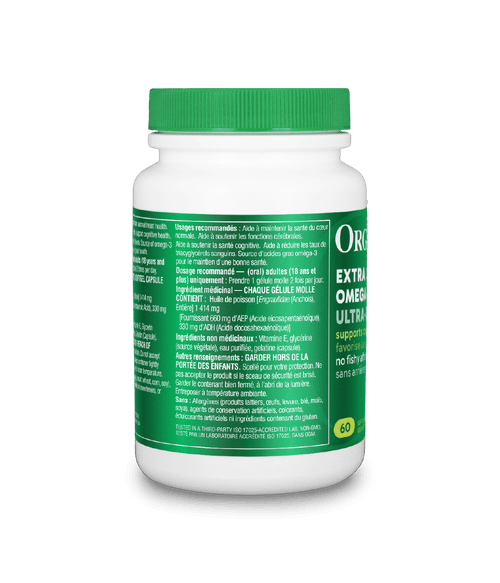 Extra Strength Omega - 3 - 60 Vcaps - Organika Health Products