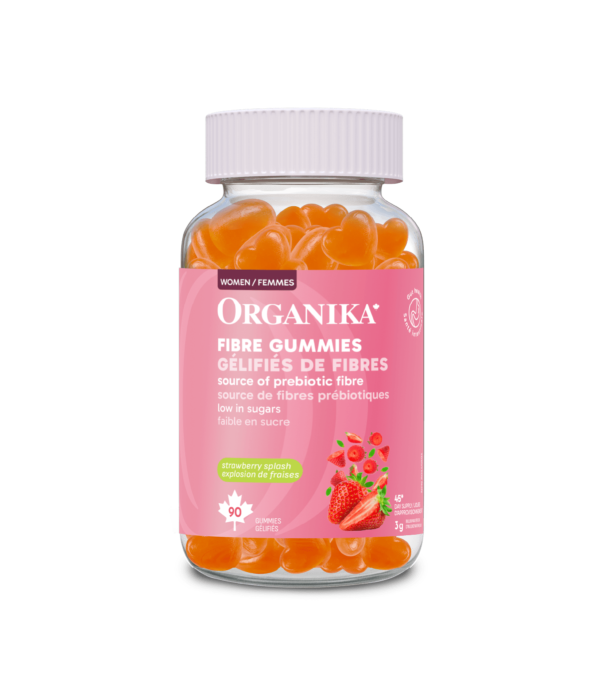 Fibre Gummies - Strawberry Splash - Organika Health Products