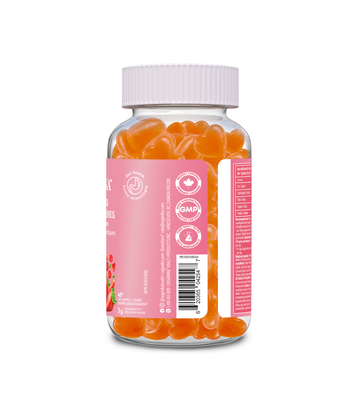 Fibre Gummies - Strawberry Splash - Organika Health Products